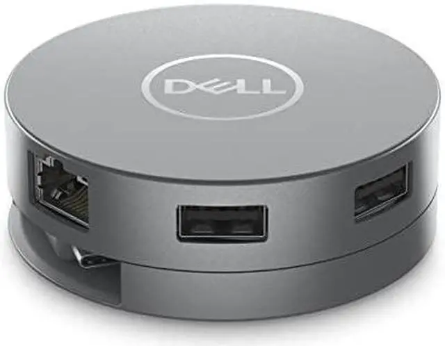 Alt view image 9 of 13 - Dell 6-in-1 USB-C Multiport Adapter - DA305 - for Monitor/Notebook/Projector/Keyboard/Mouse/Headset/Flash Drive - 90 W - USB Type C - 4K - 3840 x 2160 - 3 x USB Ports - 2 x USB Type-A Ports - USB Type