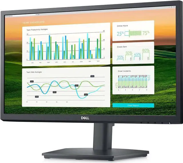 Alt view image 14 of 19 - Dell E2222HS - LED monitor - 22" (21.5" Viewable) - 1920 x 1080 Full HD (1080p) @ 60 Hz - VA - 250 nits - 3000:1 - HDMI, VGA, DisplayPort - Speakers