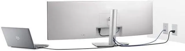 Alt view image 5 of 13 - Dell UltraSharp U4924DW 49" Dual Quad HD (DQHD) Curved Screen Edge WLED LCD Monitor - 32:9,Black