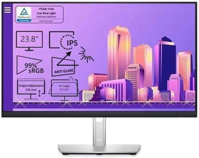 Alt view image 19 of 20 - Dell 23.8 Inches Full HD 1080p Monitor,60 Hz IPS Technology, ComfortView Plus Technology Ultra Thin Bezel