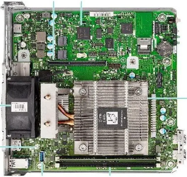 Alt view image 10 of 13 - HPE ProLiant MicroServer Gen10 Plus v2 Ultra Micro Tower Server - 1 x Intel Pentium Gold G6405 4.10 GHz - 16 GB RAM - Serial ATA/600 Controller