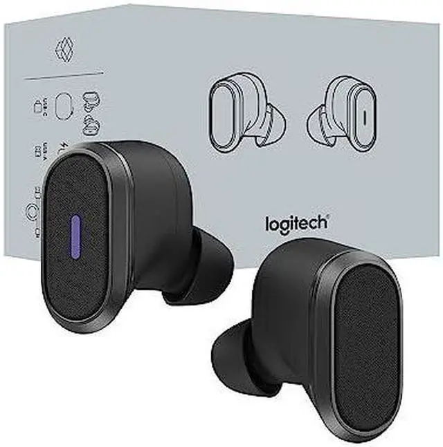 Alt view image 19 of 20 - Logitech Zone True Wireless - Stereo - USB Type A - True Wireless - Bluetooth - 98.4 ft - 20 Hz - 20 kHz - Earbud - Binaural - In-ear - Noise Cancelling, Omni-directional, MEMS Technology Microphone -