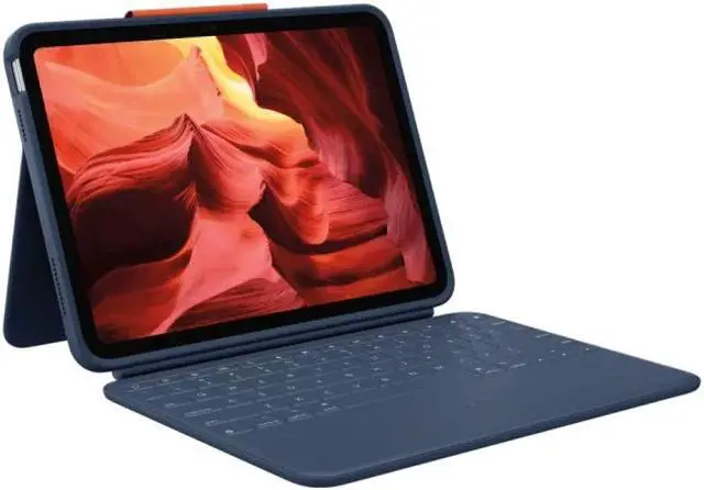 Alt view image 11 of 13 - Logitech RUGGED COMBO 4 Protective keyboard case for iPad (10th gen) 920-011133