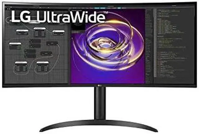 Alt view image 12 of 18 - LG Ultrawide 34BP85CN-B 34" UW-QHD Curved Screen Edge LED Gaming LCD Monitor - 21:9 - Glossy Black, Black Hairline, Textured Black - 34" Class - In-plane Switching (IPS) Technology - 3440 x