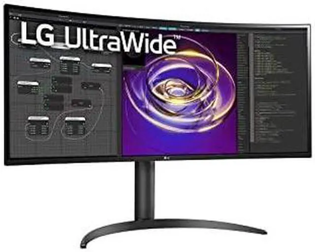 Alt view image 13 of 18 - LG Ultrawide 34BP85CN-B 34" UW-QHD Curved Screen Edge LED Gaming LCD Monitor - 21:9 - Glossy Black, Black Hairline, Textured Black - 34" Class - In-plane Switching (IPS) Technology - 3440 x