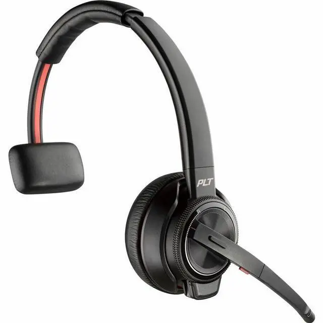 Alt view image 10 of 16 - Poly Savi 8200 Office 8210 Headset - Mono - Wireless - Bluetooth/DECT 6.0 - 449.5 ft - 32 Ohm - 20 Hz - 20 kHz - Over-the-head - Monaural - Ear-cup - Noise Cancelling Microphone
