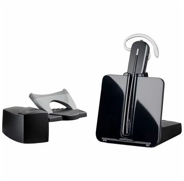 Alt view image 13 of 16 - Poly CS540A DECT 1920-1930 MHz Headset TAA - Mono - Wireless - DECT 6.0 - 393.7 ft - Over-the-ear, Over-the-head - Monaural - In-ear - Noise Cancelling Microphone - Noise Canceling - Black - TAA Compl
