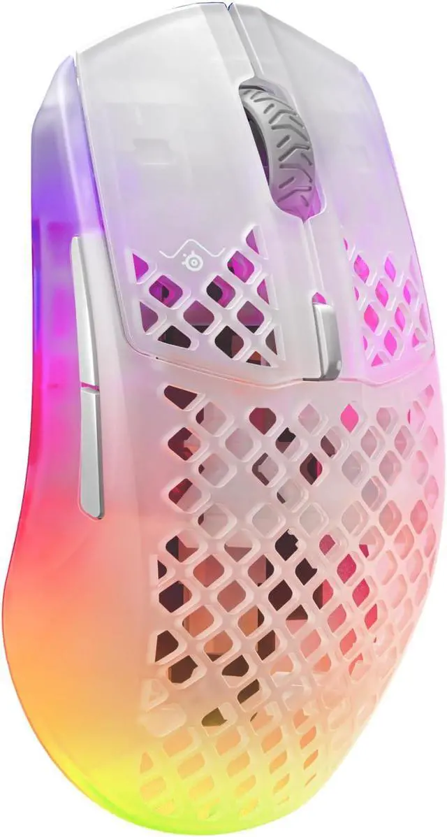 Alt view image 7 of 19 - SteelSeries - Aerox 3 Ghost Wireless Optical Gaming Mouse with Ultra-lightweight Translucent Design - White (62610)