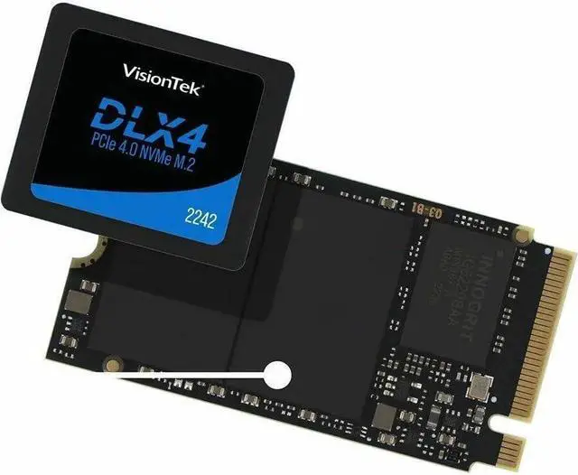 Alt view image 4 of 10 - VisionTek DLX4 1TB 2242 M.2 PCIe 4.0 x4 SSD (NVMe) Opal 2.0 SED 901703