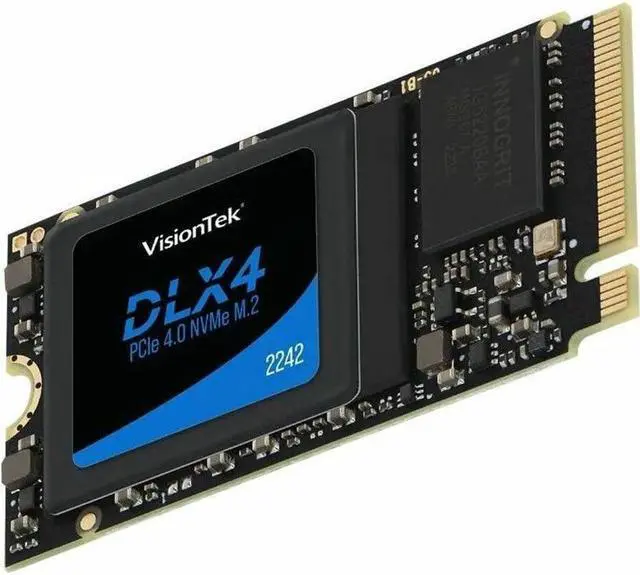 Alt view image 3 of 10 - VisionTek DLX4 1TB 2242 M.2 PCIe 4.0 x4 SSD (NVMe) Opal 2.0 SED 901703
