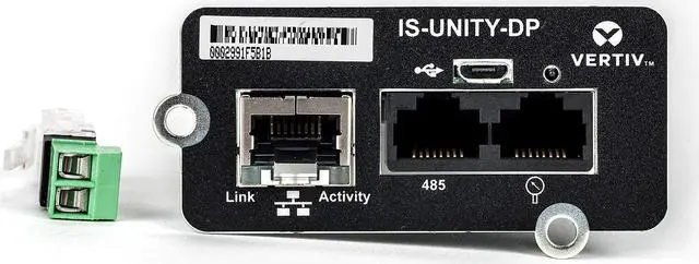 Alt view image 8 of 10 - Vertiv Liebert IntelliSlot Unity-DP-Network Card - Remote Monitoring|Dual Protocol