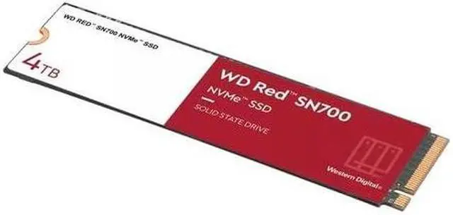 Alt view image 3 of 4 - WD Red S700 WDS400T1R0C 4 TB Solid State Drive - M.2 2280 Internal - PCI Express NVMe (PCI Express NVMe 3.0 x4) - Storage System Device Supported - 5100 TB TBW - 3400 MB/s Maximum Read Transfer Rate