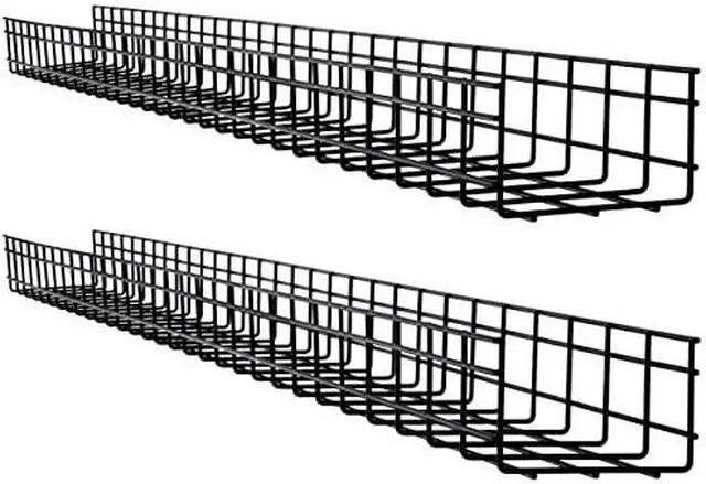 Alt view image 5 of 16 - Tripp Lite Wire Mesh Cable Tray 150x100x1500mm 2-Pack SRWB6410X2STR
