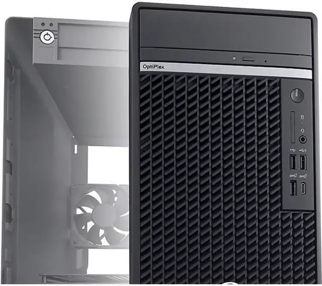 Alt view image 5 of 7 - Dell OptiPlex 7010 MFF Desktop Computer - 13th Gen Intel Core i7-13700K 16-Core up to 5.4 GHz, 32GB RAM, 256GB NVMe SSD + 2TB HDD, Intel UHD Graphics 770, Wi-Fi 6E + Bluetooth, Windows 10 Pro