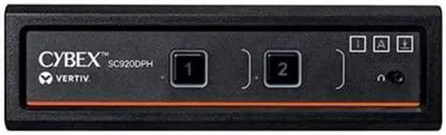 Alt view image 9 of 13 - Vertiv Cybex SC900 Secure KVM | Dual Head | 2 Port Universal DisplayPort | NIAP version 4.0 Certified - Secure Desktop KVM Switches - SC920DPH-400