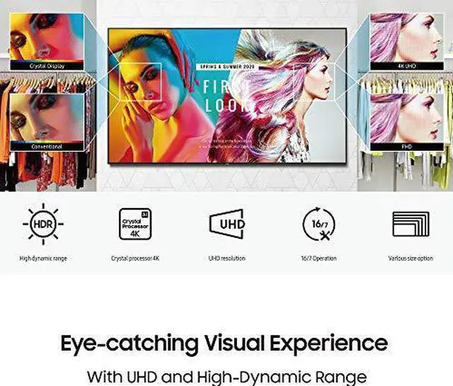 Alt view image 5 of 11 - SAMSUNG BE75T-H Pro TV | Commercial | Easy Digital Signage Software | 4K | HDMI | USB | TV Tuner | Speakers
