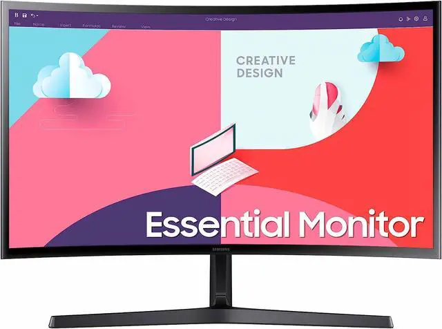 Alt view image 3 of 6 - Samsung 24" S36C Series LED monitor curved Full HD (1080p) Model S24C368EAN