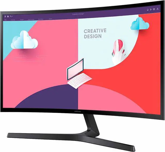 Alt view image 5 of 6 - Samsung 24" S36C Series LED monitor curved Full HD (1080p) Model S24C368EAN