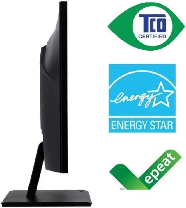 Alt view image 7 of 7 - Acer Vero V7 V227Q H 21.5" Full HD LED LCD Monitor - 16:9 - Black - Vertical Alignment (VA) - 1920 x 1080 - 16.7 Million Colors - FreeSync (DisplayPort/HDMI) - 250 Nit - 4 ms - 100 Hz Refresh Rat