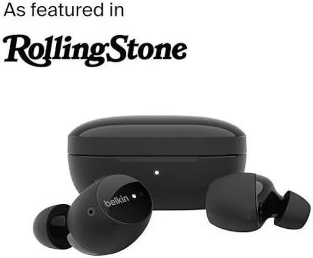 Alt view image 4 of 9 - Belkin SoundForm Immerse, True Wireless Earbuds with Hybrid ANC, Wireless Charging, IPX5 Sweat and Water Resistant, Apple Find My Ping My Earbuds for iPhone, Galaxy, Pixel and More