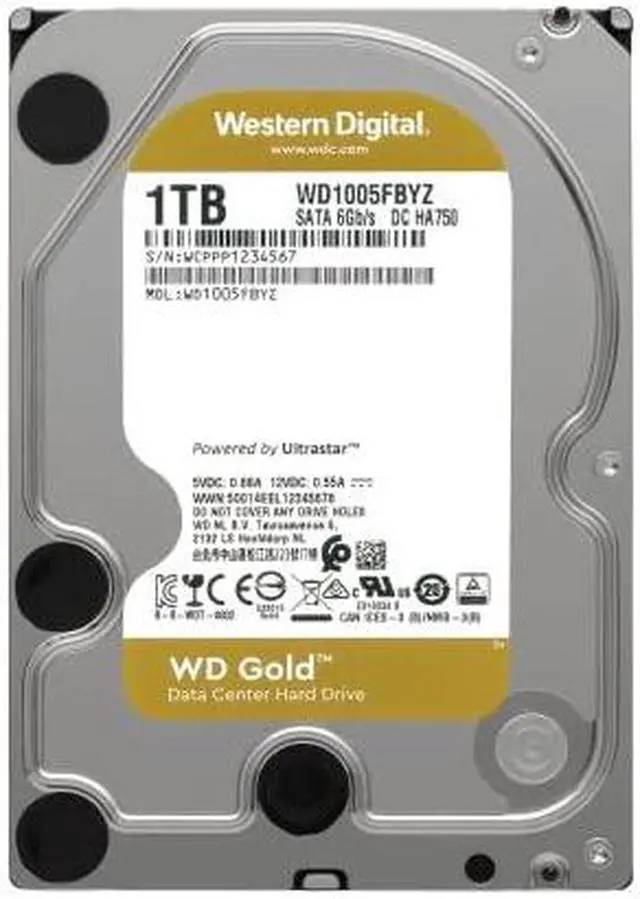 Alt view image 4 of 13 - Western Digital Gold WD161KRYZ 16 TB Hard Drive - 3.5" Internal - SATA (SATA/600)