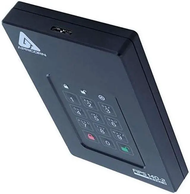 Alt view image 18 of 20 - Apricorn Aegis Fortress 2 TB Hard Drive - External - USB 3.0