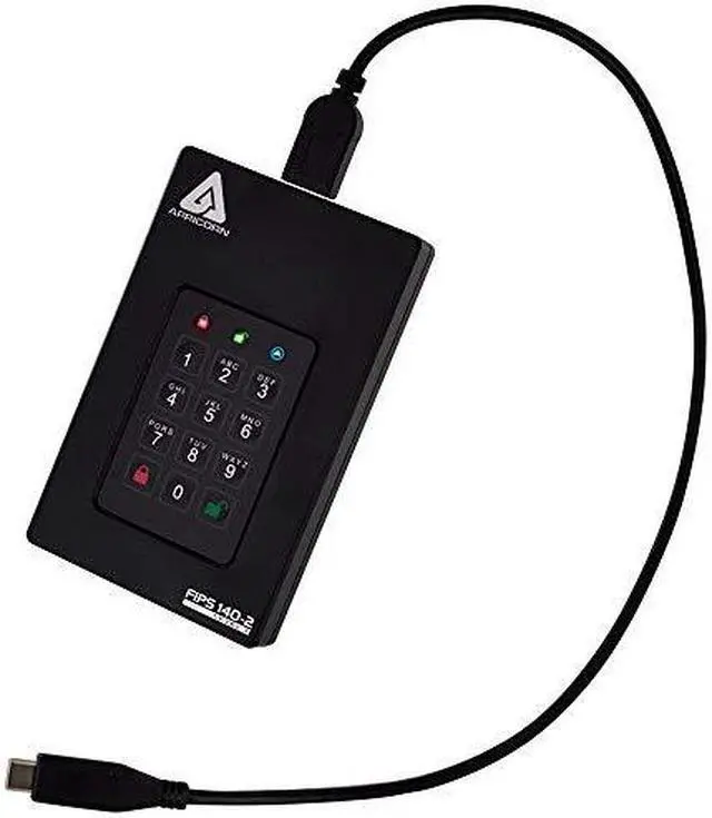 Alt view image 15 of 20 - Apricorn Aegis Fortress 2 TB Hard Drive - External - USB 3.0