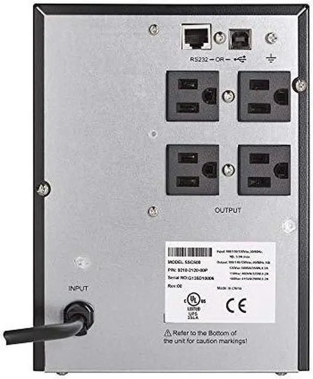 Alt view image 12 of 15 - Eaton 5SC1500 5SC UPS 1500 VA 1080 Watt 120V Line-Interactive Battery Backup Tower USB - Tower - 5 Minute Stand-by - 110 V AC Input - 8 x NEMA 5-15R -