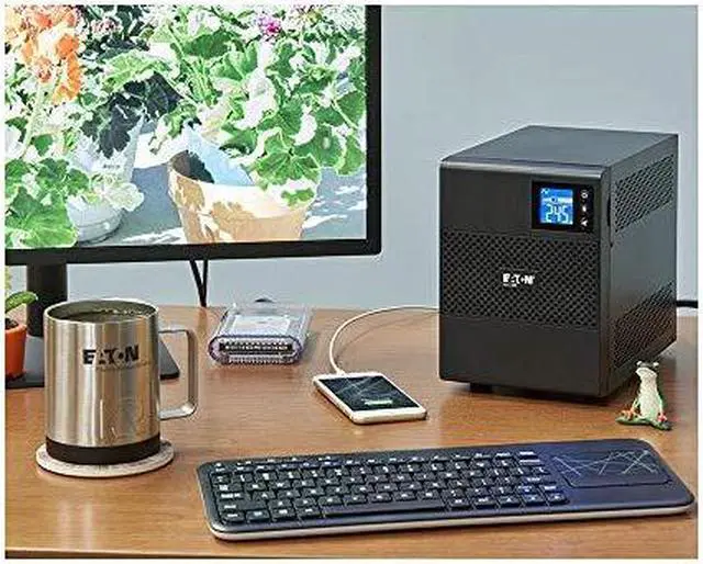 Alt view image 13 of 15 - Eaton 5SC1500 5SC UPS 1500 VA 1080 Watt 120V Line-Interactive Battery Backup Tower USB - Tower - 5 Minute Stand-by - 110 V AC Input - 8 x NEMA 5-15R -