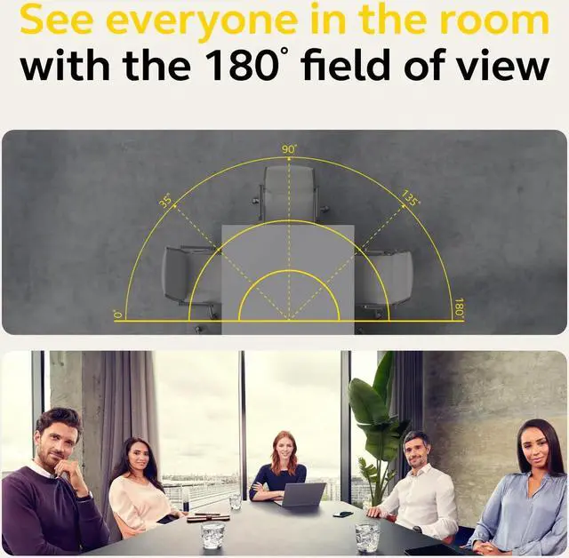 Alt view image 6 of 10 - Jabra PanaCast VSM020 Video Conferencing Camera 13 Megapixel Gray 8201232