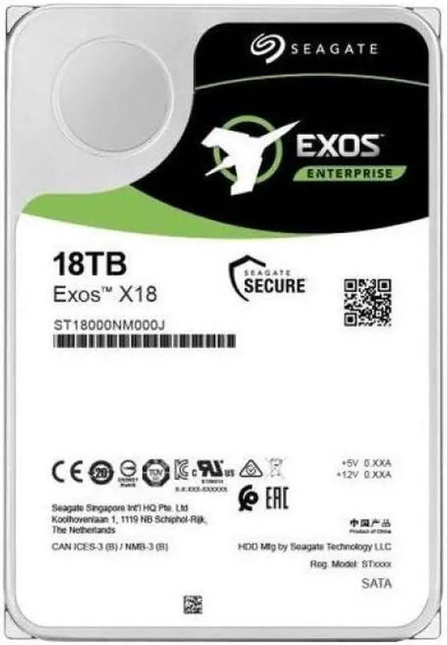 Alt view image 10 of 10 - Seagate Exos X18 ST18000NM001J 18 TB Hard Drive - Internal - SATA (SATA-600)