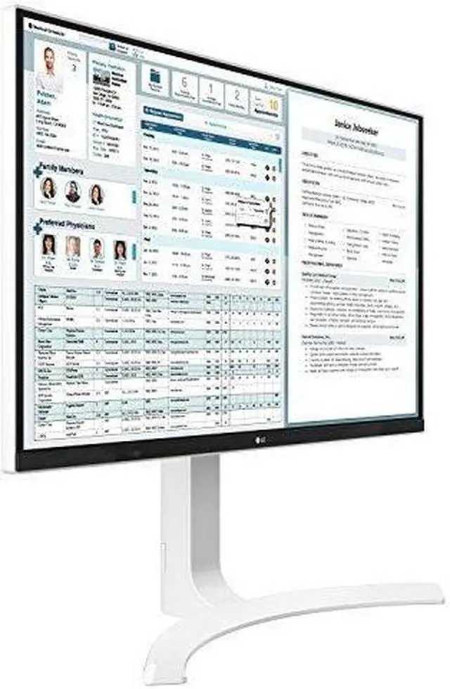 Alt view image 18 of 20 - LG 27HJ712C-W 27 IPS 3840 x 2160 LED Monitor Mega HDMIx2 DisplayPort USB 3.0 White