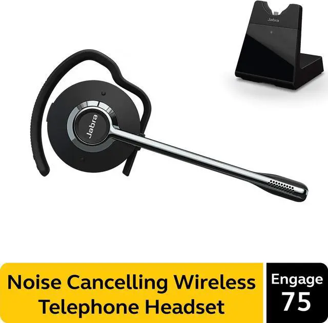 Alt view image 19 of 20 - Jabra Engage 75 Convertible Wireless Headset / Music Headphones