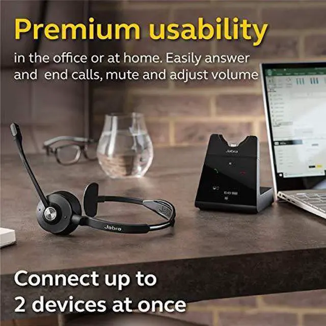 Alt view image 16 of 16 - Jabra Engage 65 Mono Wireless Headset / Music Headphones