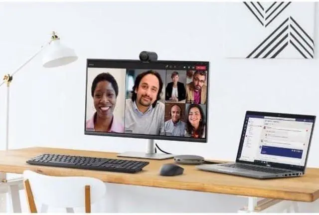 Alt view image 6 of 8 - Dell WB5023 Webcam - 60 fps - USB 2.0 Type A - 2560 x 1440 Video - CMOS Sensor - Auto-focus - 4x Digital Zoom - Microphone - Display Screen, Computer, Monitor