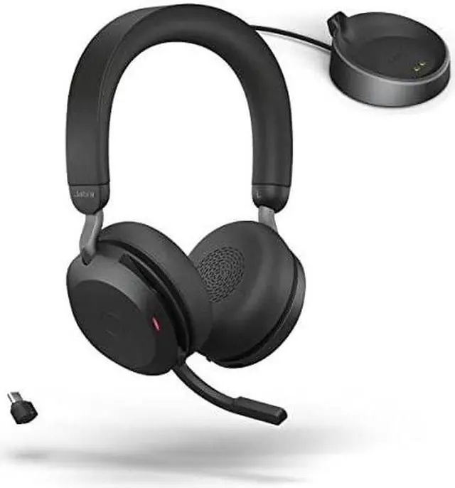 Alt view image 5 of 11 - Jabra Evolve2 75 UC with Charging Stand-Black-USB-C-27599-989-889 Evolve2 75 UC Stereo with Charging Stand