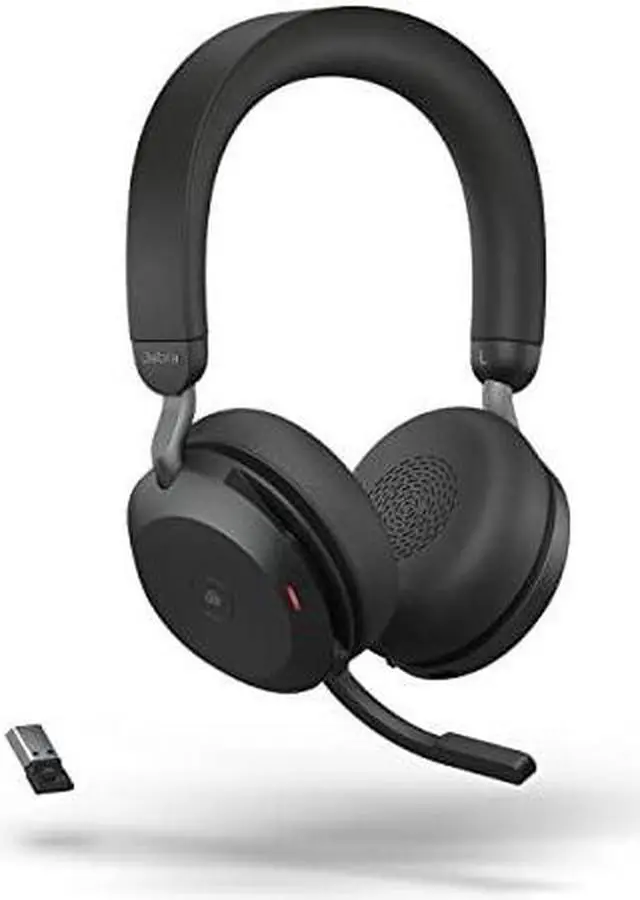 Alt view image 6 of 11 - Jabra Evolve2 75 UC with Charging Stand-Black-USB-C-27599-989-889 Evolve2 75 UC Stereo with Charging Stand