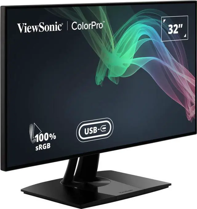 Alt view image 20 of 20 - ViewSonic VP3268a-4K 32 Inch Premium IPS 4K Monitor with Advanced Ergonomics, ColorPro 100% sRGB Rec 709, 14-bit 3D LUT, Eye Care, HDR10 Support, HDMI, USB C, DisplayPort for Professional Home Office