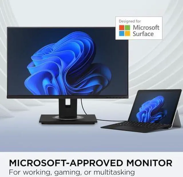 Alt view image 20 of 20 - ViewSonic VG275 27 Inch IPS 1080p Monitor Designed for Surface with advanced ergonomics, 60W USB C, HDMI and DisplayPort inputs for Home and Office