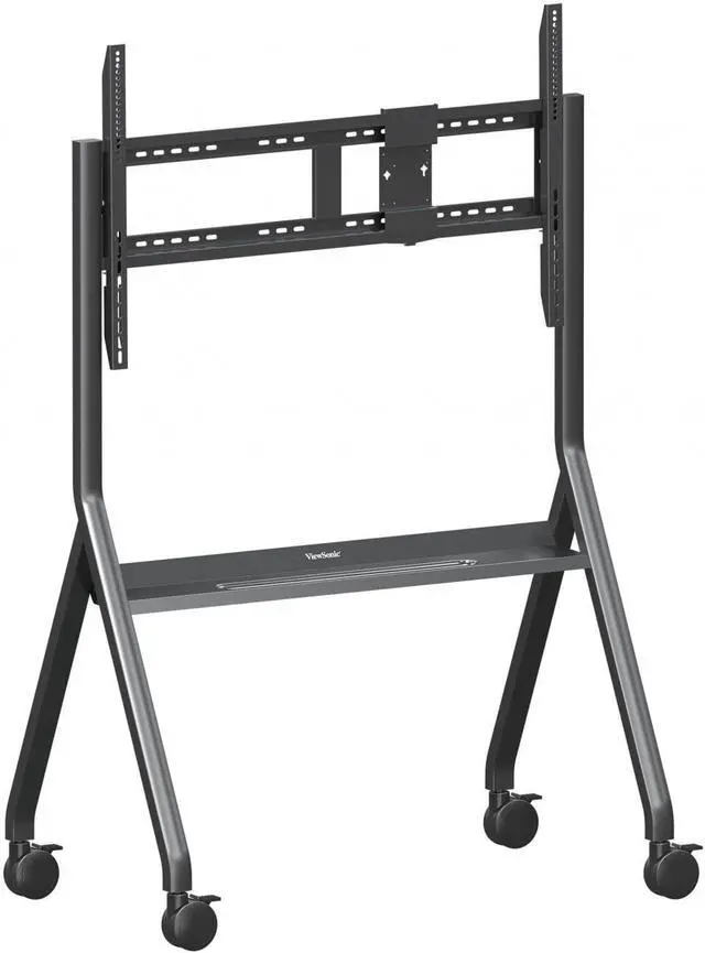 Alt view image 3 of 12 - ViewSonic VB-STND-009 IFP, CDE Slim Mobile Cart, Supports 400x400mm to 1000x600mm VESA patterns, Lockable 4" 360o Caster Wheels, Compatible With Displays up to 105" and 265 lbs. max