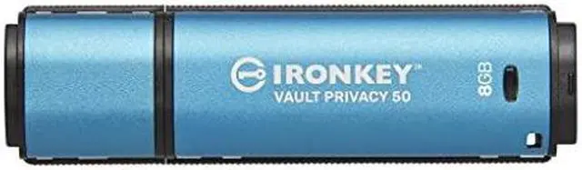 Alt view image 6 of 10 - Kingston Ironkey Vault Privacy 50 USB-C 128GB AES 256 Encrypted Flash Drive