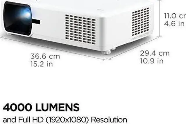 Alt view image 17 of 20 - ViewSonic LS610HDH 4000 Lumens 1080p LED Projector w/ HV Keystone, LAN Control, HDR/HLG Support for Business and Education