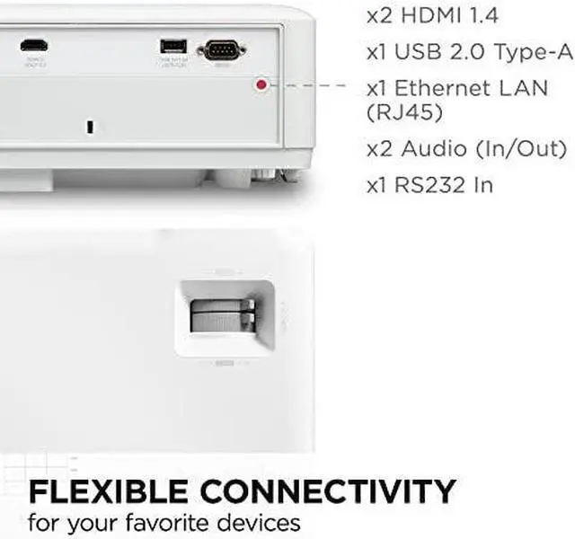 Alt view image 18 of 20 - ViewSonic LS610HDH 4000 Lumens 1080p LED Projector w/ HV Keystone, LAN Control, HDR/HLG Support for Business and Education