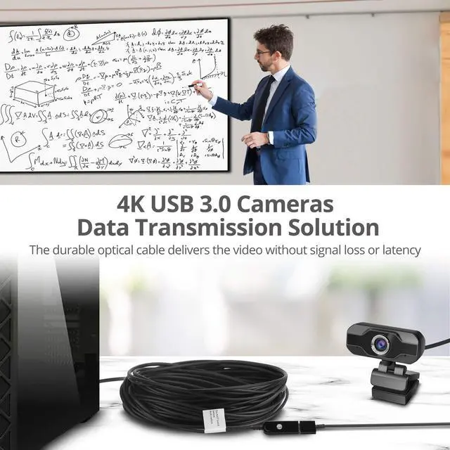 Alt view image 11 of 15 - SIIG CB CBUS0U11S1 USB 3.0 AOC Male to Female Active Cable  30M
