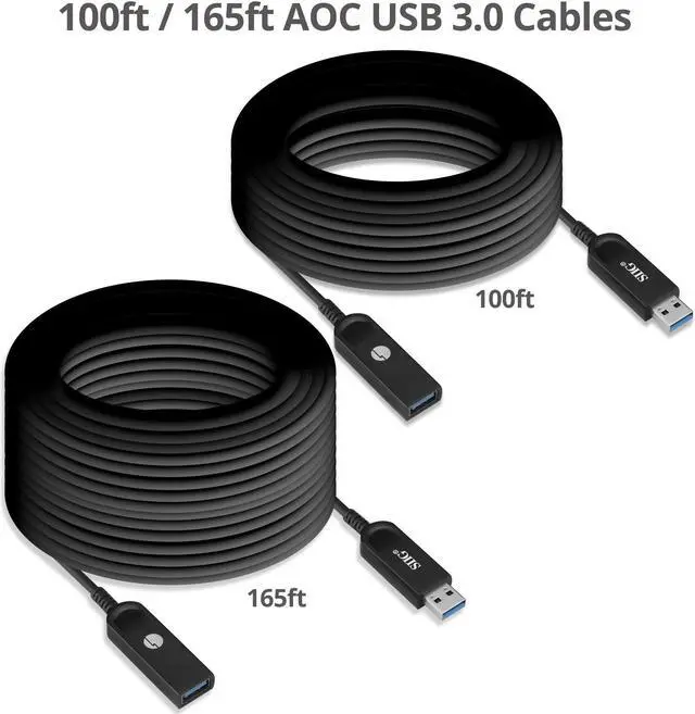 Alt view image 15 of 15 - SIIG CB CBUS0U11S1 USB 3.0 AOC Male to Female Active Cable  30M