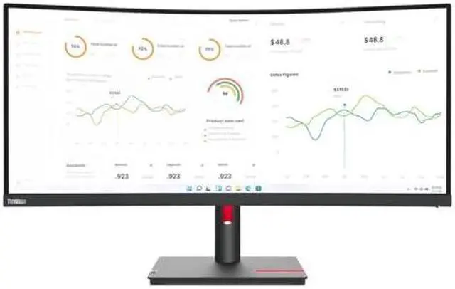 Alt view image 20 of 20 - Lenovo ThinkVision 34 inch Curved Monitor - T34w-30