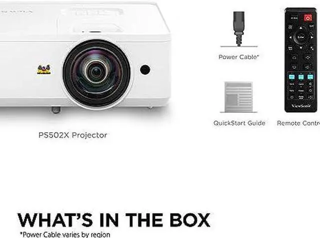 Alt view image 17 of 17 - ViewSonic PS502X 4000 Lumens XGA HDMI Short Throw Projector for Education and Office