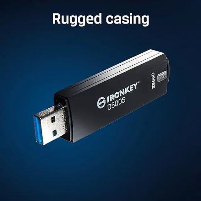 Alt view image 8 of 8 - IronKey D500S 256GB USB 3.2 Gen 1 Type A Flash Drive IKD500S256GB