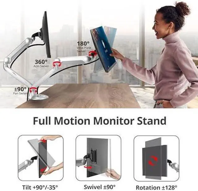 Alt view image 4 of 10 - SIIG Dual Monitor VESA Mounts