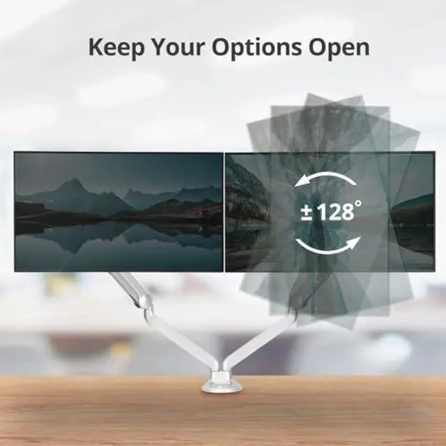 Alt view image 7 of 10 - SIIG Dual Monitor VESA Mounts